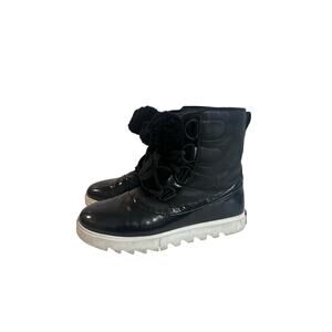 Sorel Joan of Arctic Next Lite Insulated Boots Sz 7.5 Black Shiny Women’s